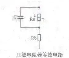 壓敏電阻器等效電路