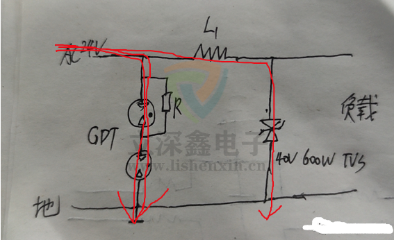 TVS管保護(hù)電路